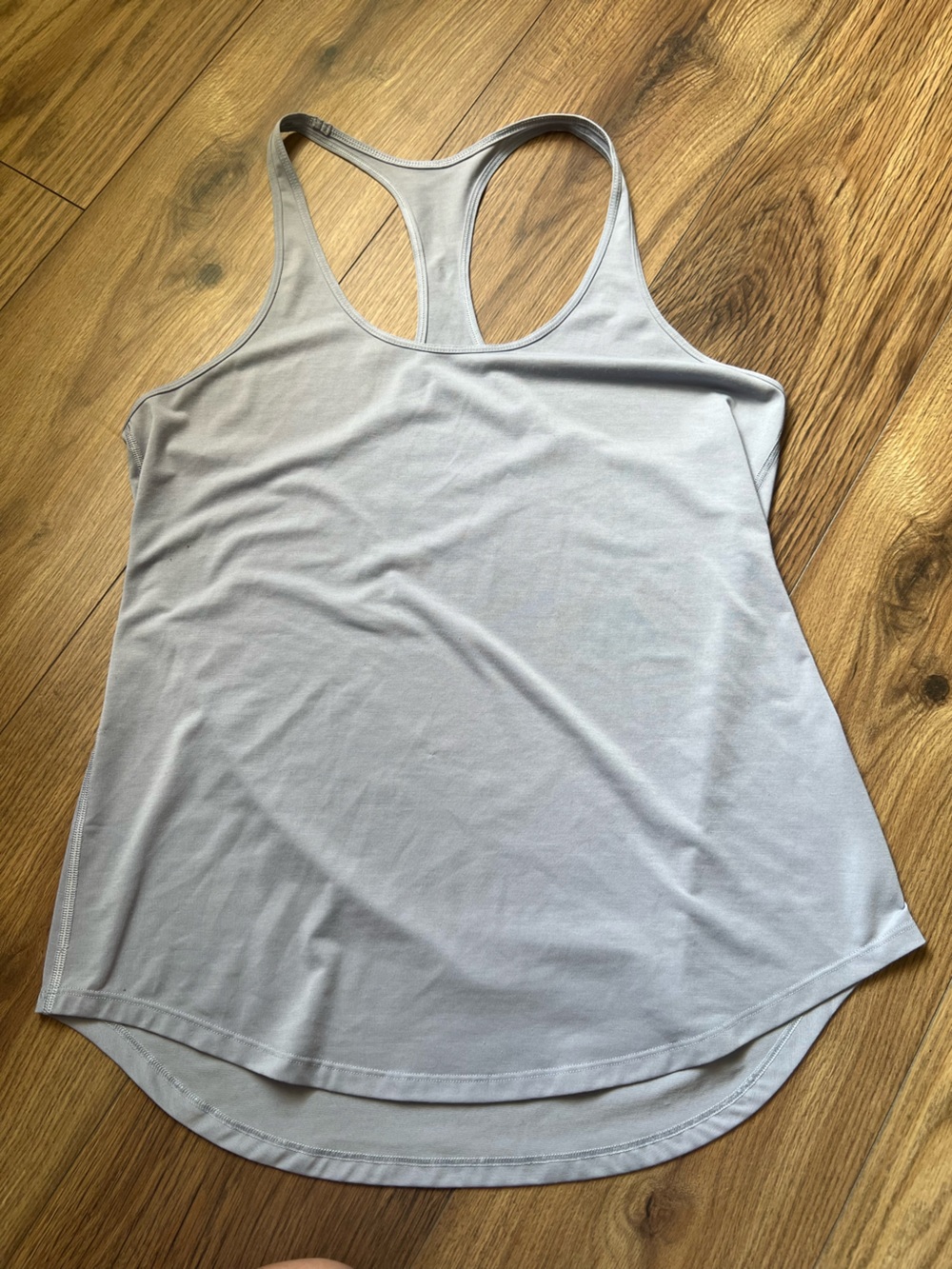 LULULEMON Essential Tank Top Solid Lilac Smoke Pastel Purple Blue 6